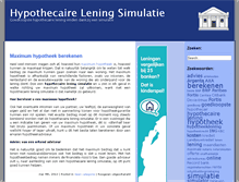 Tablet Screenshot of hypothecaireleningsimulatie.info